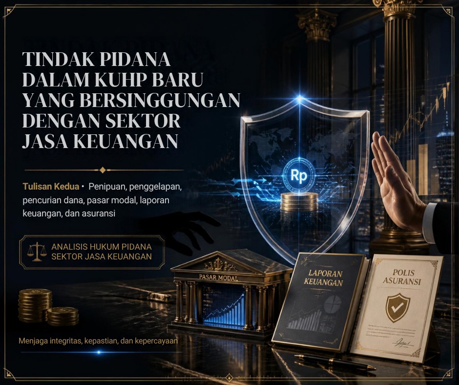 TINDAK PIDANA DALAM KUHP BARU YANG BERSINGGUNGAN DENGAN SEKTOR JASA KEUANGAN - (Tulisan Kedua)