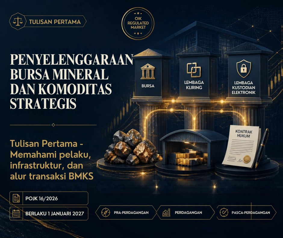 PENYELENGGARAAN BURSA MINERAL DAN KOMODITAS STRATEGIS - (Tulisan Pertama)